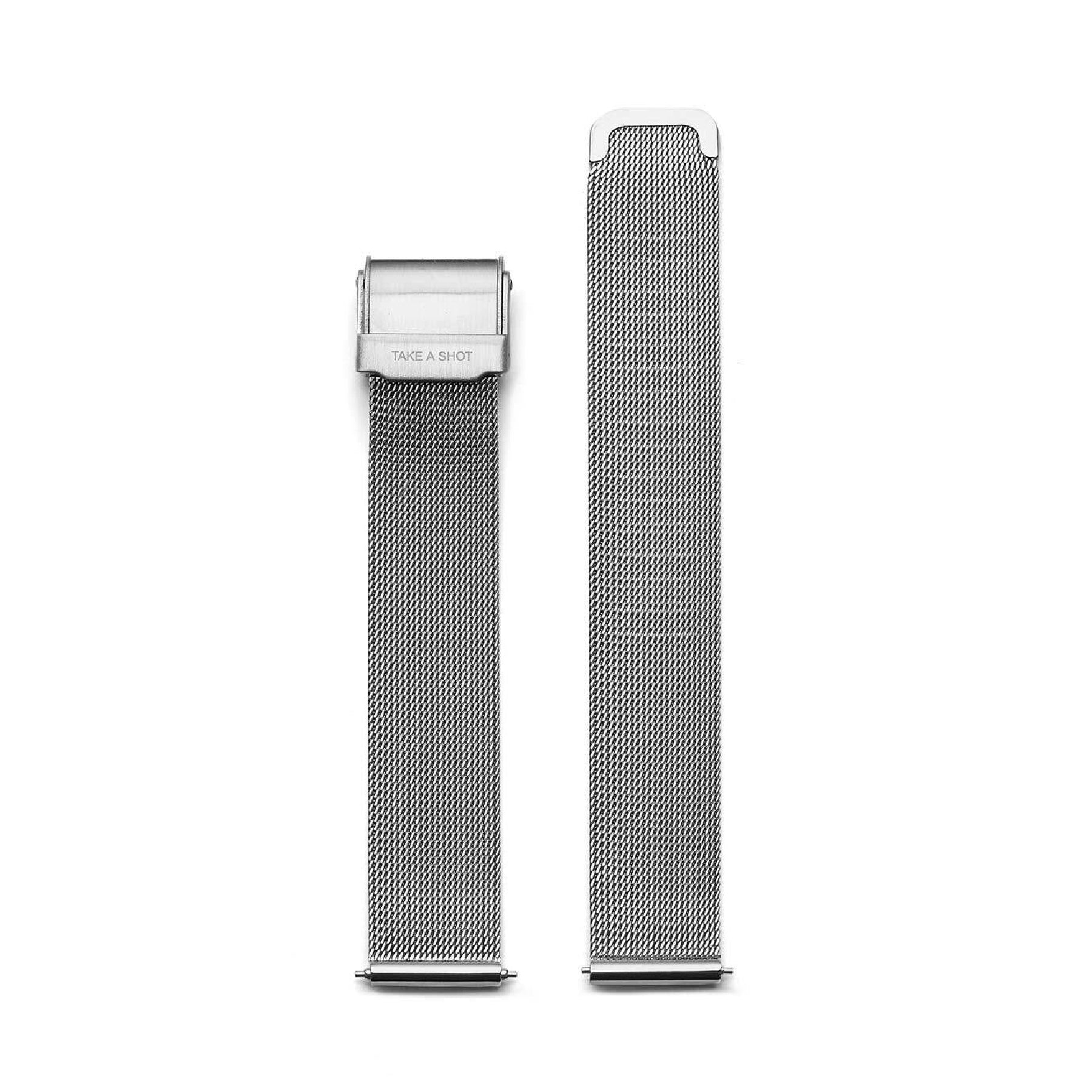 Uhrenarmband 16mm Edelstahl - Silber/Silber