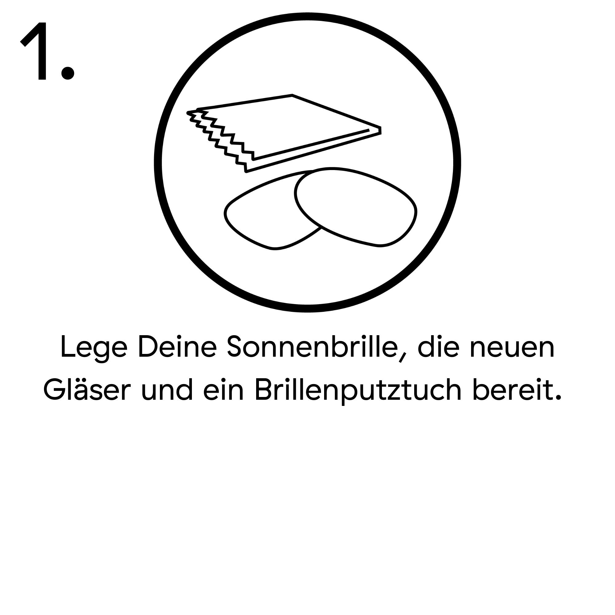 Ersatzgläser-Set für unsere Tomte Sonnenbrille - Grau getönt