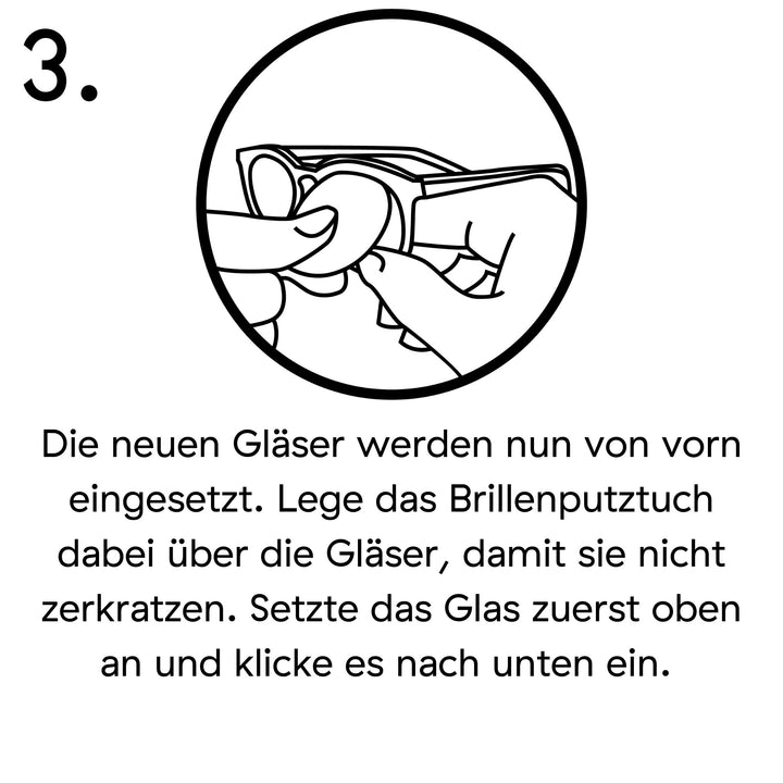 Ersatzgläser-Set für unsere Tomte Sonnenbrille - Grau getönt