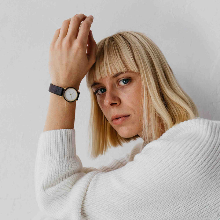 Liv: 30 - Walnussholz - Apvelskin Mocca 30mm