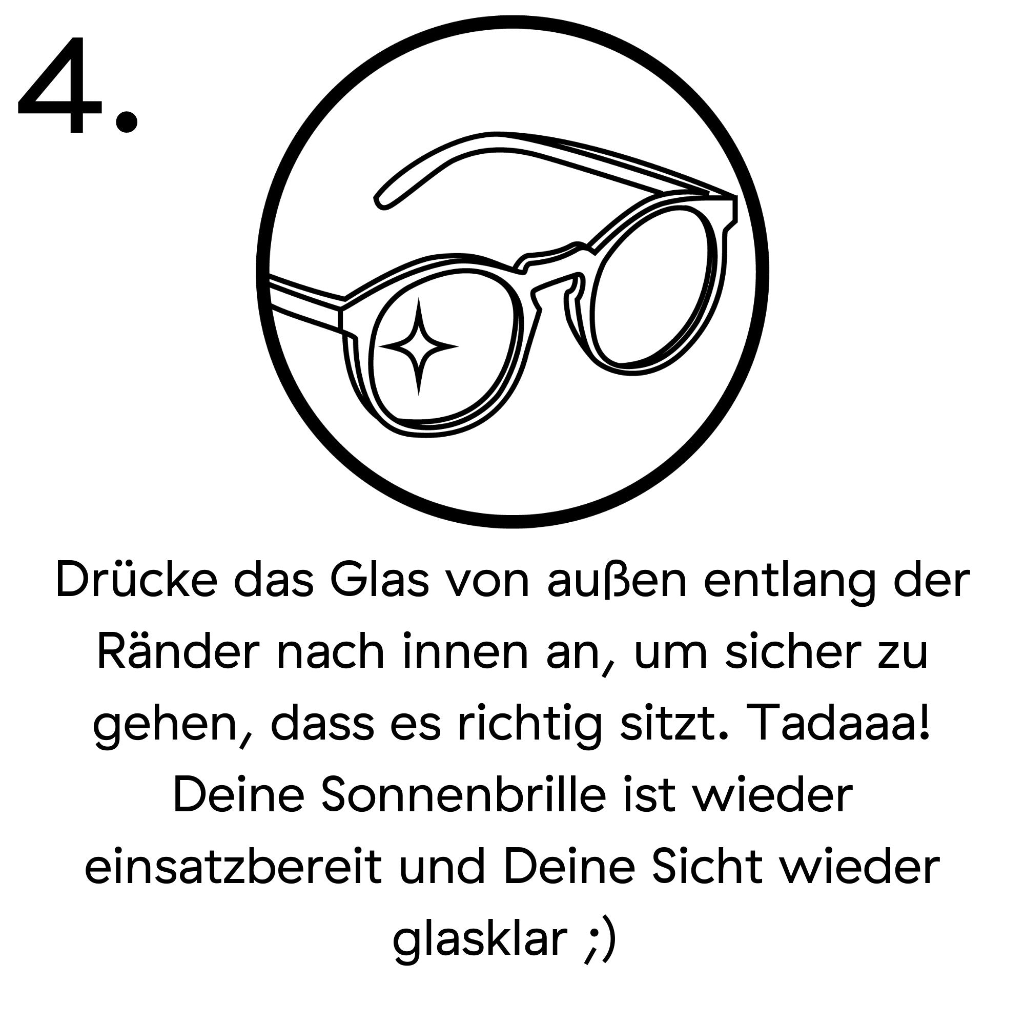 Ersatzgläser-Set für unsere Tomte Sonnenbrille - Grau getönt
