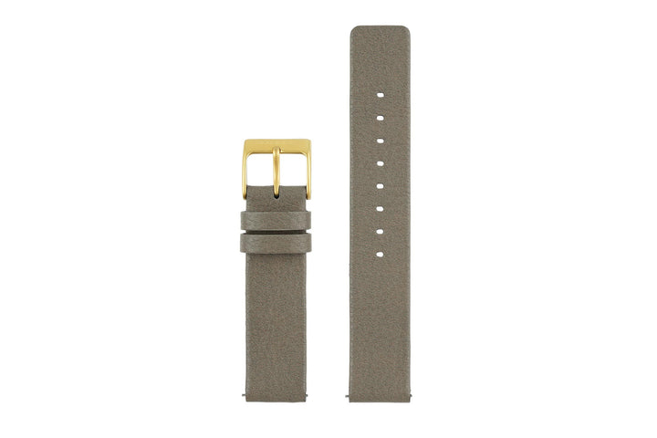 [APVELSKIN] Uhrenarmband 18mm aus veganem Lederersatz Concrete
