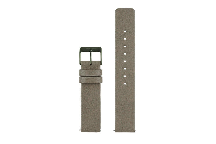 [APVELSKIN] Uhrenarmband 18mm aus veganem Lederersatz Concrete