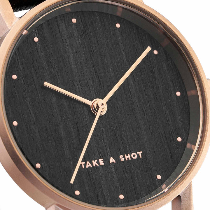 Mila: 27 - Schwarzes Eichenholz - Apvelskin Schwarz 27mm
