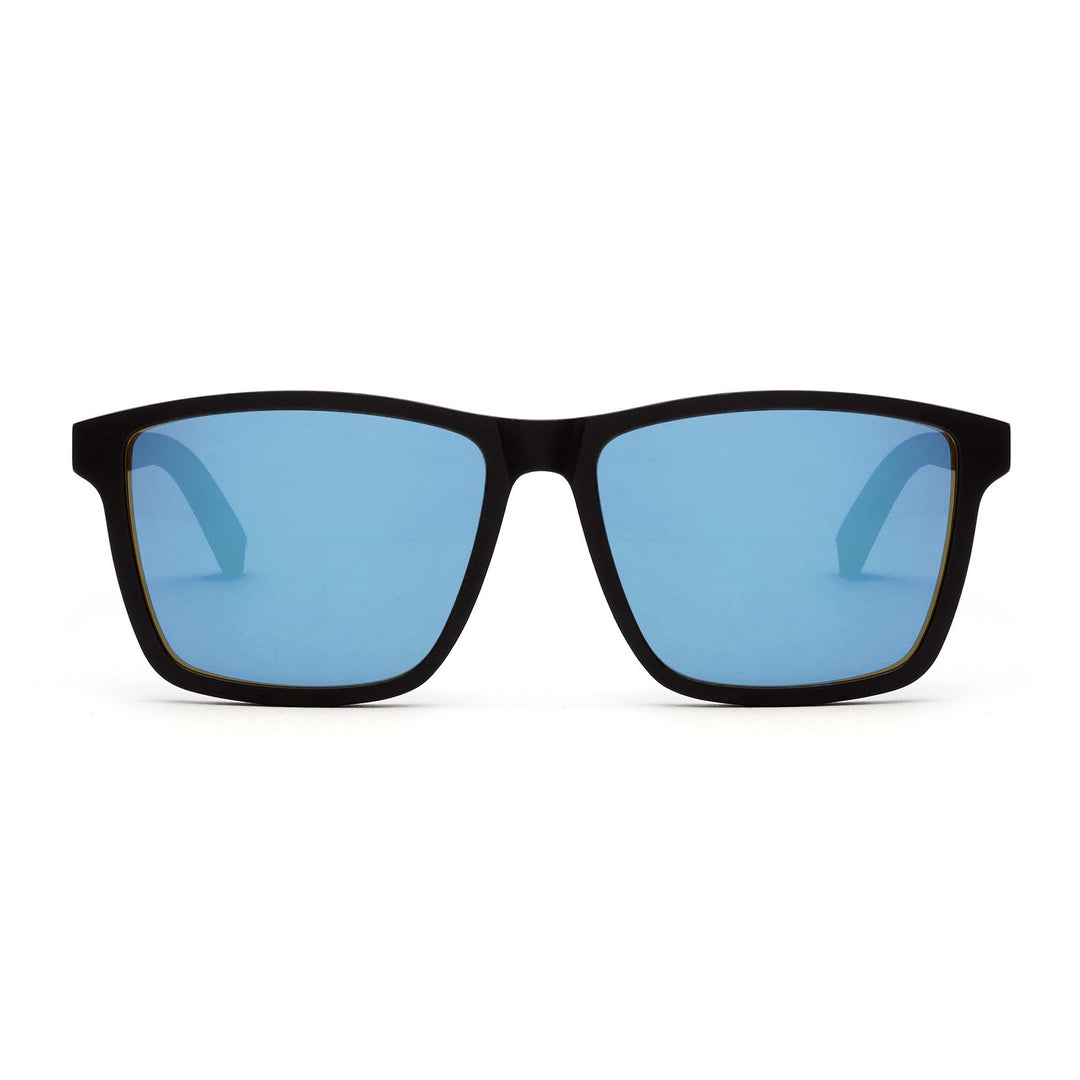 Karlsson blau verspiegelte breit geschnittene Sonnenbrille für Herren von TAKE A SHOT
