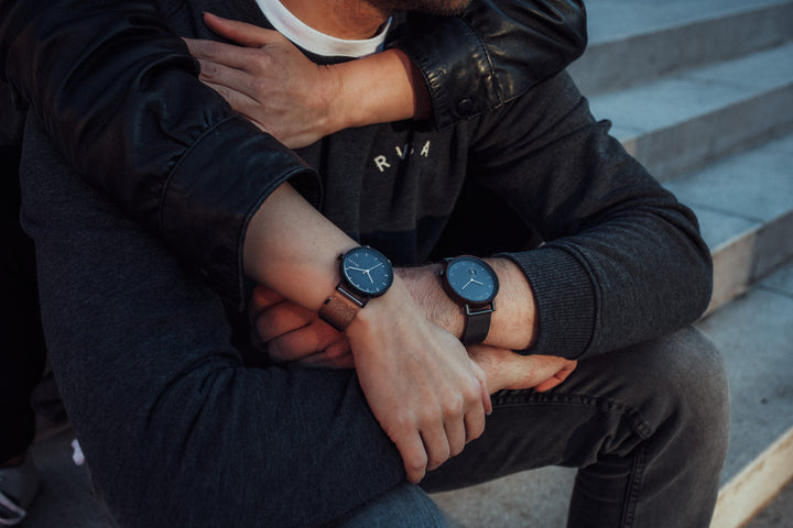 Susy 2.0: Schwarzes Eichenholz - Mesh Rosegold 35mm