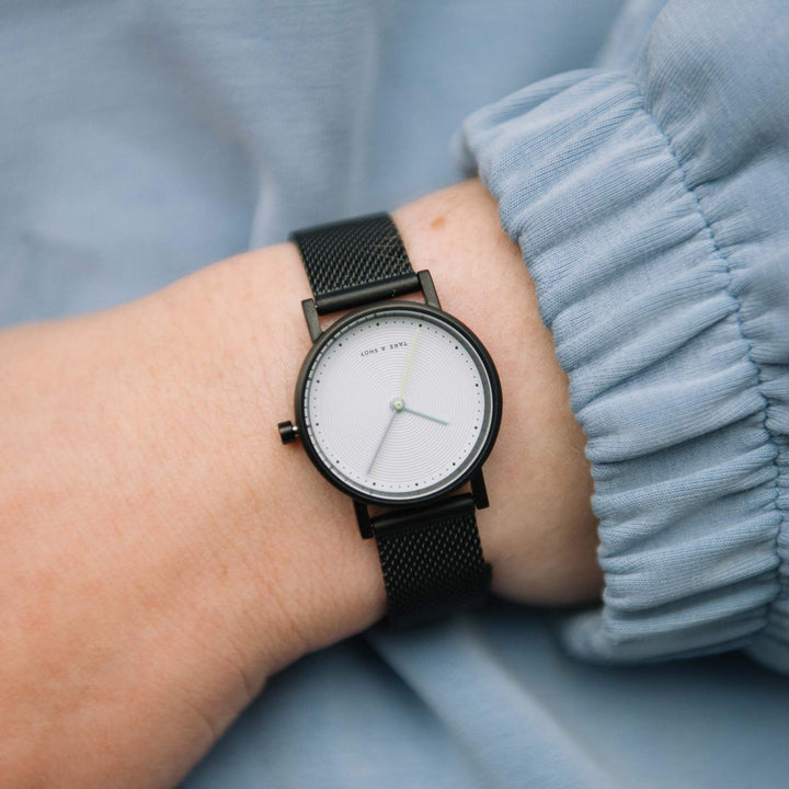 Mila: 27 - White Solar - Mesh Black Limited Edition 27mm