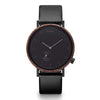James 2.0: Walnussholz - Apvelskin Schwarz 42mm (Vegan)
