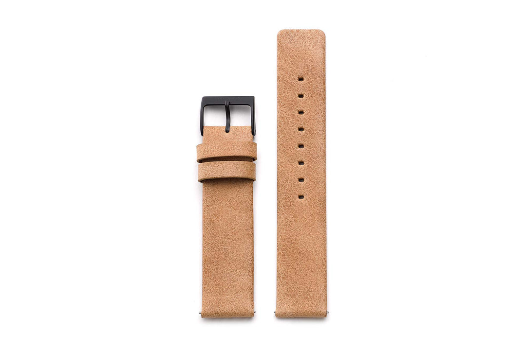 wechselarmband ohne werkzeug uhrenarmband herren 20mm leder toffee schwarz take a shot